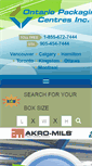 Mobile Screenshot of ontariopkgctrs.com